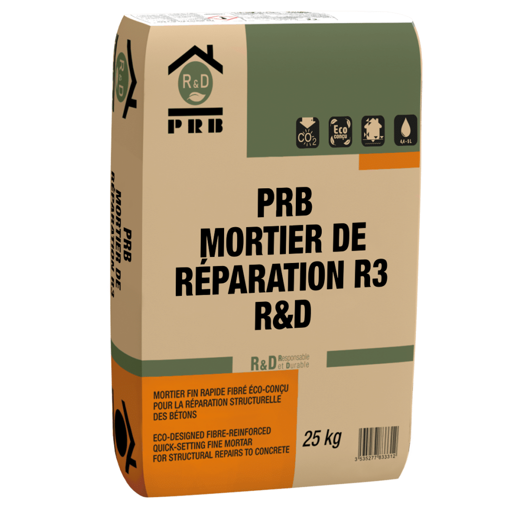 mortier prb de réparation éco-conçu r3 r&d